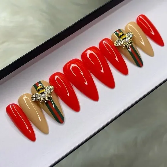 Lady B Press On Nails | Handmade Press On Nails | Custom Nails - Picture 1 of 10